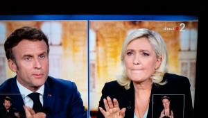 Macron az elnökjelölti vitán Le Pennel szemben nemcsak az oroszoktól, de a magyar banktól felvett hitelt is felemlegette