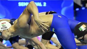 Szabó Szebasztián ezüstérmes 50 méter gyorson a rövidpályás úszó Eb-n