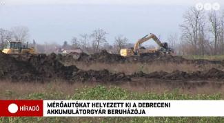 Mérőautókat helyezett ki a debreceni akkumulátorgyár beruházója – ATV